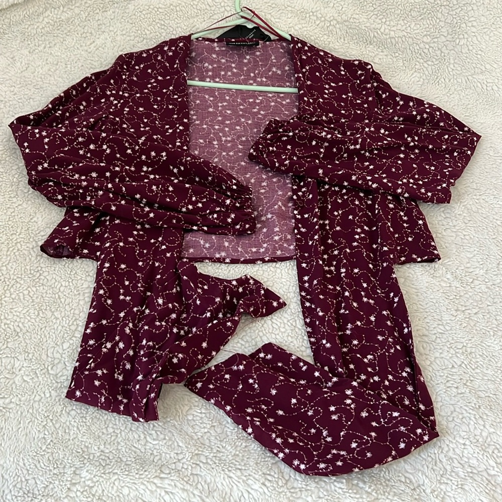 The Fifth Label Long Sleeve Wrap Around Blouse Size XXS